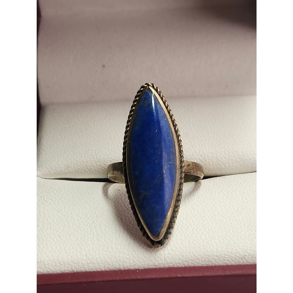 Lapis Lazuli Marquise Ring Size 7